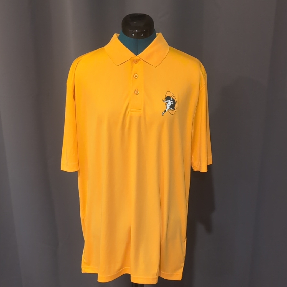 NWOT Green Bay Packers Vibrant Yellow Polo Shirt with Vintage Logo